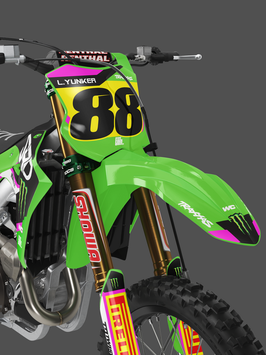 Pink Split Kawasaki Semi Custom