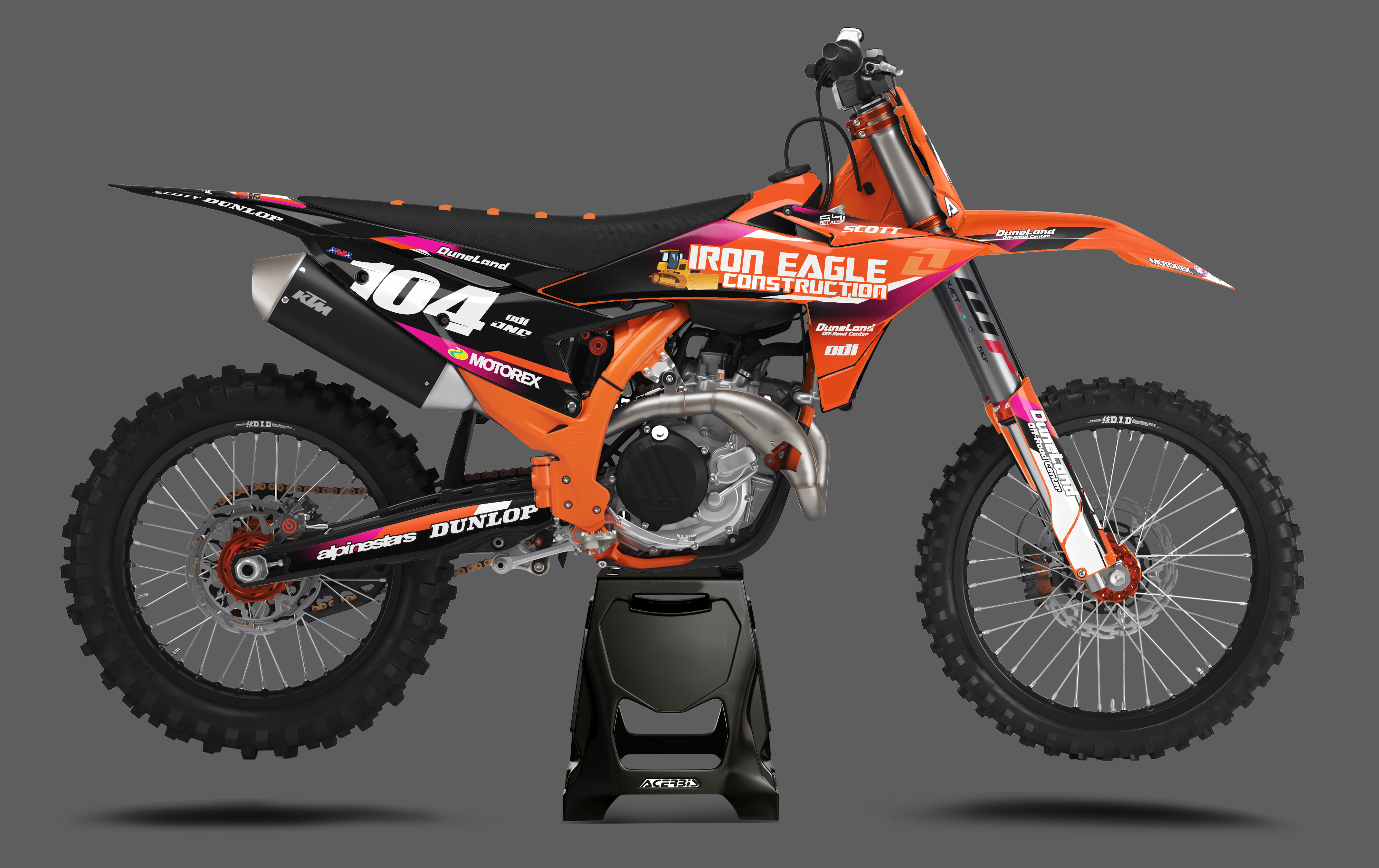 Neon Pink Future Ktm Semi Custom – 541.Decals